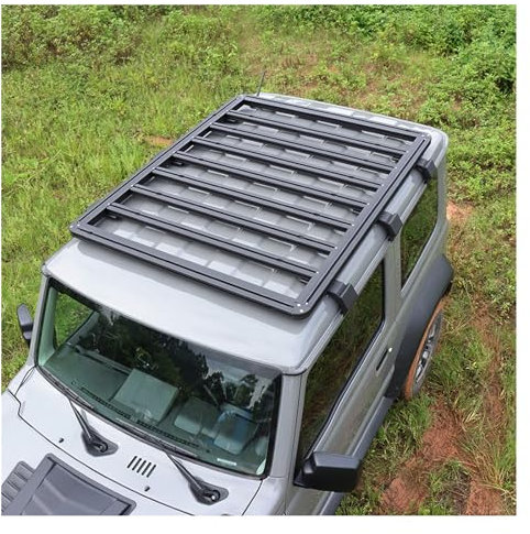 FANGYID Dachgepäckträger Für Suzuki Für Jimny Für Sierra Für JB74W Für JB64 2019-2023 Dach Rack Auto Top Gepäck Kreuz Bar Schiene Boxen Korb Aluminium Legierung Dachträger (Farbe : Full top)