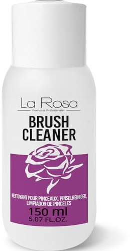 Nettoyant Pinceaux Maquillage et Ongles 150 ml - BRUSH CLEANER Liquide pour Nettoyer Maquillage et Brosses à Ongles, Élimine efficacement le gel non durcissant et l'acrylique des pinceaux.