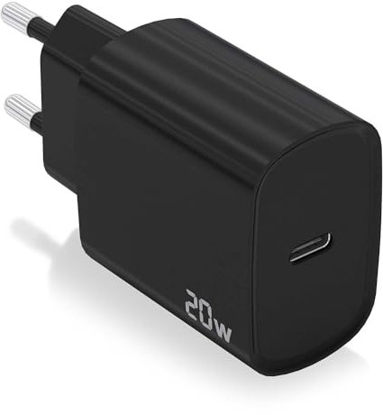 CARGADOR AISENS USB-C PD3.0 1 PUERTO 1XUSB-C 20W NEGRO