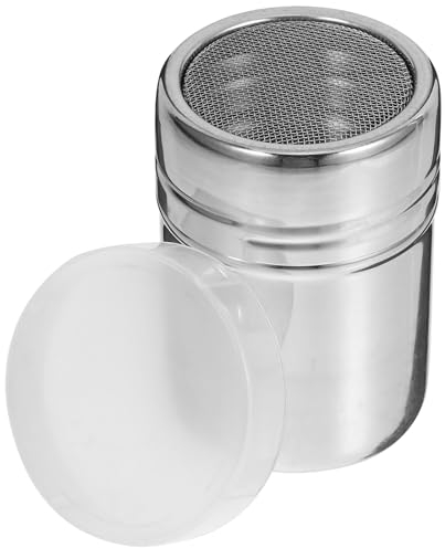 ABOOFAN Cocoa Powder Shaker Fine Mesh Stainless Steel Dusting Tube Powdered Sugar Duster Wand Chocolate Sprinkles Dispenser Perfect for Cappuccino