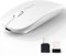 AE WISH ANEWISH Kabellos Bluetooth Maus with USB-C-Adapter wiederaufladbare Leise Mini Maus Kabellos für Mac Laptop PC Computer Tablet Android and Windows