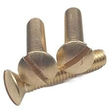 50pcs M4 L=8/10/16/20/25/30mm Brass Slotted Oval Screws Raised Head Screw Semi Countersunk Bolt(M4x10mm)