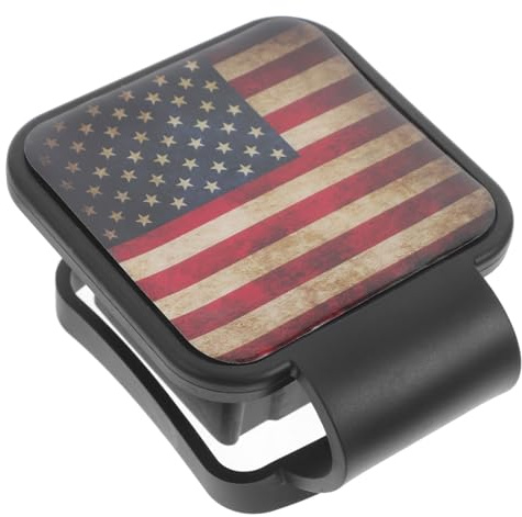 HAWILLOSCH Anhängerkupplungsabdeckung Hitch Cover für Autos Trailer Hitch Cover mit Amerikanischem Flaggen-Design Receiver Hitch Zubehör für LKW und Anhänger