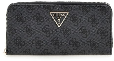 GUESS Laurel SLG Large Zip Around Wallet L Coal Logo