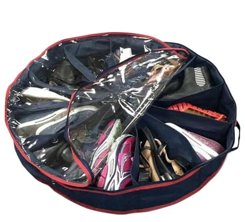 Organisateur de chaussures - Boîte de rangement portable pour chaussures - Sac de rangement pour chaussures avec plusieurs compartiments - Sac à chaussures de voyage - Rangement de chaussures en tissu