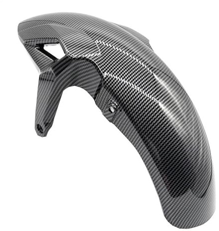 Parafanghi per moto per Z 650, Z650 e Ninja650 2017-2021 2022 2023, parafango anteriore paraspruzzi (effetto fibra di carbonio)