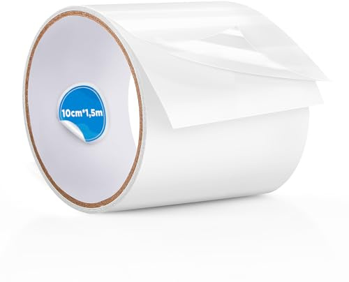 TPU Reparaturband Transparent 10cmx150cm, Klebeband für Pool & Luftmatratze | TPU Pool Flicken Band, Wasserdicht & unsichtbar für Schlauchboot, Luftbett, Trampolin, Hüpfburg & Schwimmring