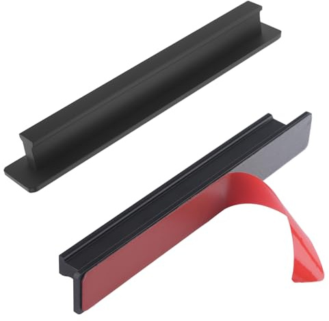MOROBOR Selbstklebende Griffe zum Aufkleben, 2 Stück, 180 mm, Aluminiumlegierung, Push-Pull-Türgriff, Schiebetürgriffe für Fenster, Schubladen, Schränke, Schränke