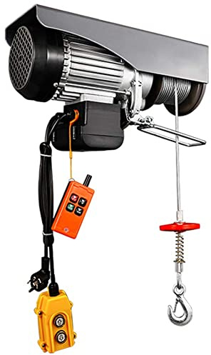 SRFTT Paranco Elettrico 510w 650w 850w Carrello elevatore Elettrico Argano Elettrico, Cavo di Controllo remoto Wireless e Filo Mini Piccola Gru Domestica
