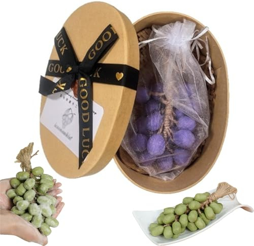 Soap on a Rope - Grape Soap on a Rope, Advanced Handmade Grape Shaped Soaps, Grape ClusterSoap for Face, Body Shower (20 grapes,Purple)