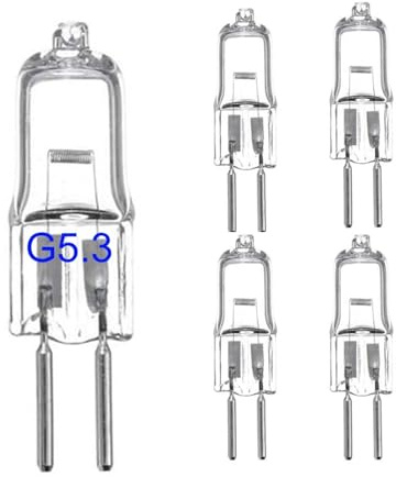 eufeifeiegds 5-delad 12V 24V 36V 220V G5.3-lampa 35W 50W JC-lampa med tvåstiftssockel, verktygsmaskingaller, downlight(24V 35W)