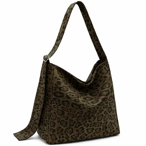 Gluckstar Damen Shopper Tasche, Mittelgroße Handtasche, Schultertasche | 2er Set Aus Künstlichem Wildleder, Mit Separatem Make-up Beutel, Eleganter Begleiter Für Büro, Alltag Und Reisen