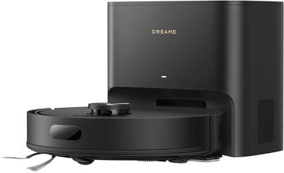 DREAME D20 Air Plus Robot Aspirapolvere Lavapavimenti con 20.000 Pa, Tecnologia Anti-groviglio, Stazione di Svuotamento Automatico, Pulizia di Tappeti/Moquette e Navigazione Intelligente, Nero