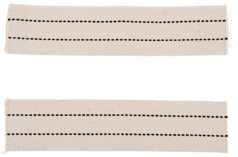 CIYODO 2 Pièces Lot de 2 Mèches Plates en Coton 22 Cm pour Lampes à Huile, Mèches de Rechange pour Lanternes et Bougies Chauffe-Plat, Compatibles Lampes à Pétrole, Accessoires Camping et