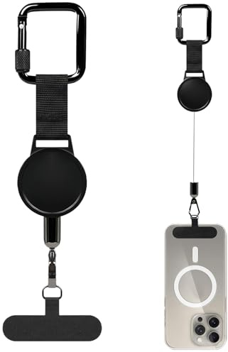 Retractable Phone Lanyard, Stable Phone Lanyard, Ski Phone Bungee, Anti-Theft Phone Strap, NlsqUK Anti-Drop Outdoor Skiing Cycling Hiking, Mobile Compatible Most Smartphones