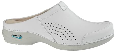 Nursing Care Zuecos de Piel Wash'Go Venecia (Blanco, Numeric_35)