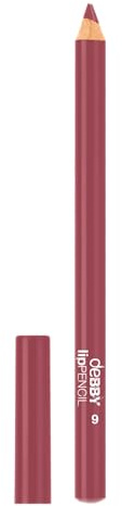 deBBY, lipPENCIL LONG LASTING, Matita Labbra Lunga Durata con Pigmenti Full Color, Applicazione Precisa e Confortevole, Texture Scorrevole, Colore 06 Rosewood