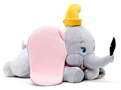 Disney Store Kuscheltier Dumbo als Kleiner Elefant, 31 cm / 12, mit abstehenden Ohren und Stickerei, in Flugstellung, für alle Altersstufen geeignet