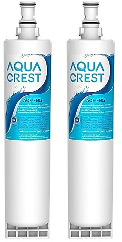 AQUA CREST 4396508 Filtre à Eau Remplacement pour Whirlpool® SBS002, 2 Pack | Remplacement pour Whirlpool® SBS002, S20BRS, 4396508, SBS004, EDR5RXD1, Kenmore® 46-9908, 46-9010