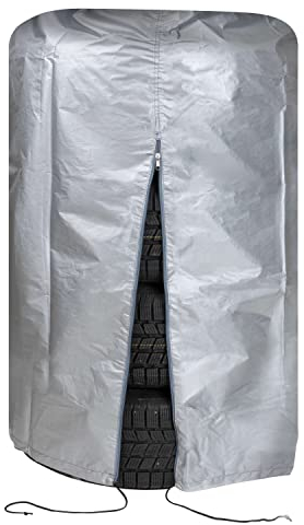 Walser Reifentasche, robuster Reifenschutz, wasserdichte Reifenschutzhülle, Reifenaufbewahrung mit Reißverschluss, Reifensack für 4 Reifen, 1 Stück, M: 15-16 Zoll