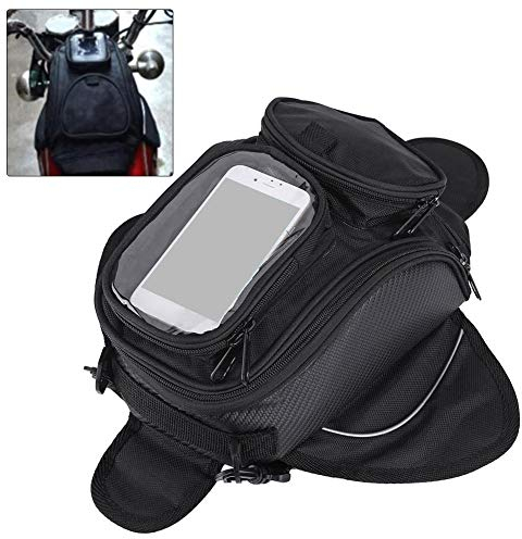Cocoarm Sacoche de Selle Moto Imperméable, Réservoir Magnétique Universel, Sac de Bagage en Tissu Oxford 1680D Haute Tenue 35 * 18 * 15cm