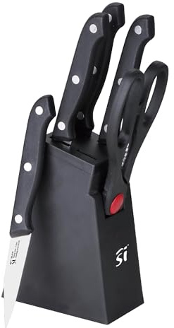 Juego de 4 cuchillos + Tijeras + Tacoma BONN Acero inoxidable San Ignacio