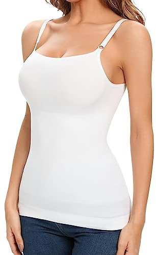 Joyshaper Shapewear Damen Unterhemd Figurformendes Bauchweg Camisole | Top Body Shaper Shaping Hemd Schlank Shirt Nahtlose Spaghettiträger Oberteil