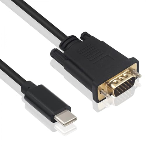 DLH - MOBILE ACCESSORIES USB-C MALE TO VGA MALE CABLE - LENGTH 1.8M - RESOLUTION SUPPORT