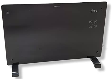 Konvektor Design Platte aus gehärtetem Glas 2000 W Thermovetro NIKLAS