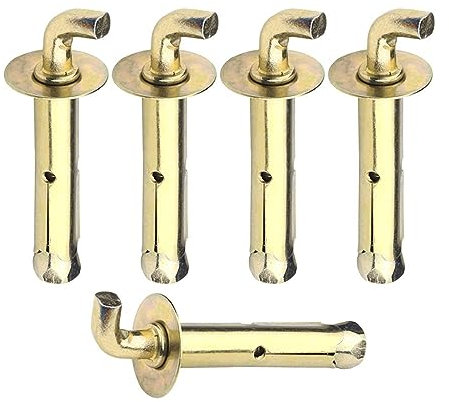Ankerbolzen, Spreizhülsen-Ankerschraubenbolzen, Keilanker, Edelstahl, Schrauben, Schrauben, offener Spreizhaken – Spreizankerbolzen, M10 x 100 (120 °) / 5 Stück (Farbe: M8/5 Stück) (Farbe: M8/5 Stück)