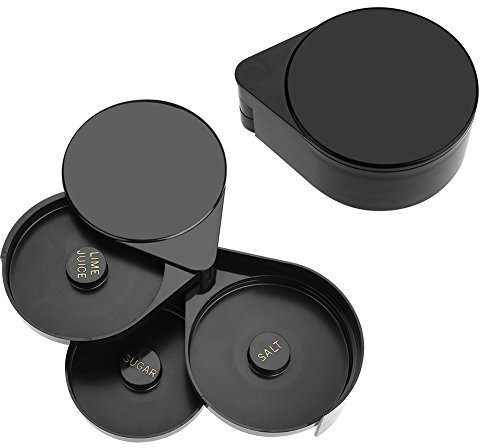 3 Tier Bar Glass Rimmer for Margarita and Cocktail, Margarita Salt Rimmer Sugar Salt Rim Lime Bartender Tool Cocktail Margarita Glass Rimmer