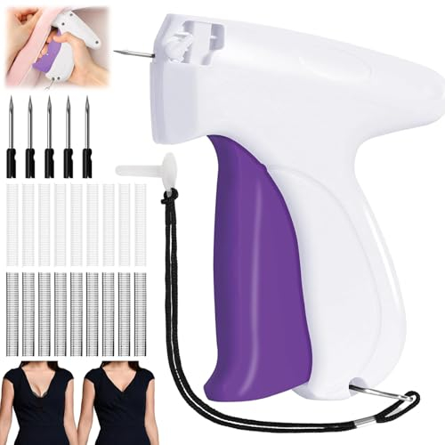 HIQE-FL Quick Clothing Fixer,Schnelles Kleidungsfixiergerät,Schnelles Fixiergerät für Kleidung,Mini Quick Repair Garment Sewing Machine,Mini-Stichsäumpistole,Handnähmaschine für Dicke Stoffe