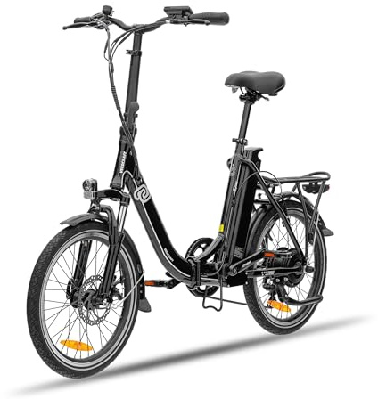 VecoCraft E-Pax E-Bike| 7-Gang, 36V/13Ah Akku 250W e Bike klapprad schwarz