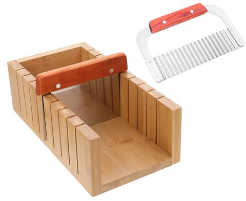 STOBOK 1satz Multi-funktionale Seifenschneider-mulde Mit Edelstahlmesser -zubehör Für Präzises Schneiden Von Seifen Kuchen Und Für Handgemachte Seifenherstellung