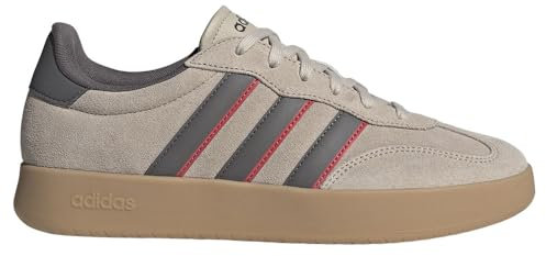 Adidas Herren BARREDA Shoes Schuhe, Wonder Beige Charcoal Semi Lucid Red, 44 EU