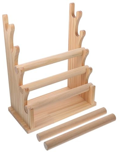 VILLFUL Massivholz Schmuckständer Schmuck Organizer Mit Mehrschichtigem Armband Ohrringhalter Eleganter Schmuckaufbewahrungsständer Für Tisch Ladendekor Vielseitig Für Private Und Professi