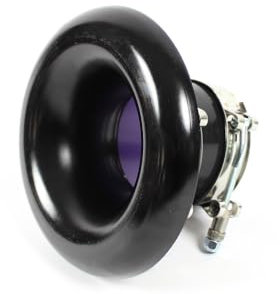 1010088 Kit entonnoir d'admission noir 76 mm / 3 en aluminium court Ram avec tuyau d'aspiration en silicone 3 fois renforcé, colliers de serrage en T pour turbocompresseur, ventilation de frein