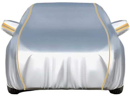 Autoabdeckung Wasserdicht für VW Polo 4 (9N3) 2005-2009,Autoplane Staubdicht Kratzfest UV-Schutz Vollgarage Auto Abdeckplane Winddicht Reißfest Autogarage Abdeckung passgenaue