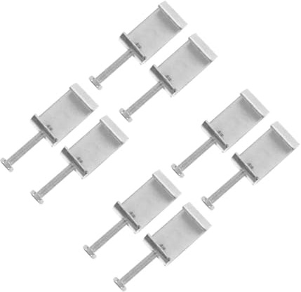 Operitacx 8 pcs Heavy Duty Stainless Steel Ventilation Duct Flange C Clamps Durable Metalworking and Woodworking Clamps for Professional Use Easy Tighten and Compact Design