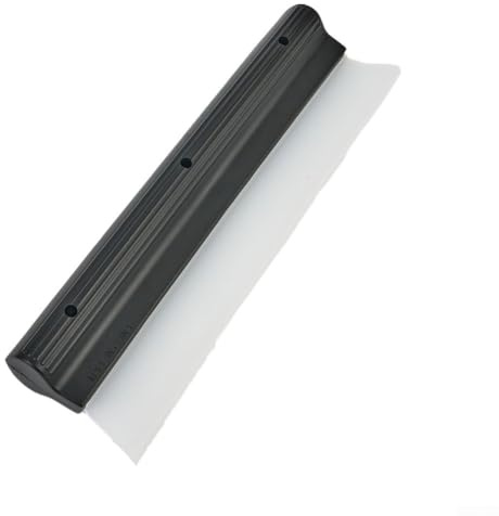 Besttoolifes Limpiaparabrisas de silicona suave flexible para coche, 25 cm, raspador de mano antiarañazos para limpieza de vehículos y eliminación de nieve, negro (silicona pequeña)