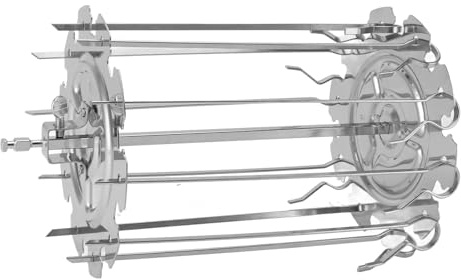 Fdit Ensemble de Brochettes de Kebab de Rôtisserie en Acier Inoxydable, Tige de Gril Antiadhésive pour Viandes et Légumes, Fêtes D'halloween