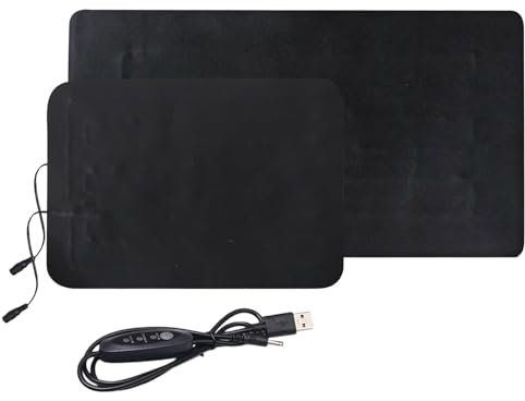 2 tappetini termici per piantine, alimentati tramite USB, con termostato, regolazione della temperatura a 3 marce, tappetino riscaldante idroponico caldo per piante, resistente e impermeabile
