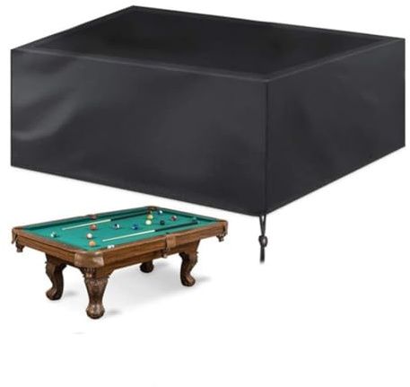 Moliuoly 8ft Pool Table Cover Waterproof and Windproof with Heavy Duty Oxford Fabric, 225*116*82CM