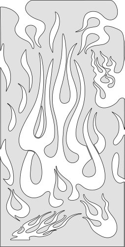 Freehand Airbrush mallar, Freehand Flame Master Medium