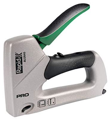 Rapid ALU840 Handtacker – Leistungsstarker Tacker aus Aluminium für Holz und Folien, für Klammern Typ 140 (6–14 mm) und Nägel Typ 8 (15 mm), Ergonomisch, Rückschlagfrei