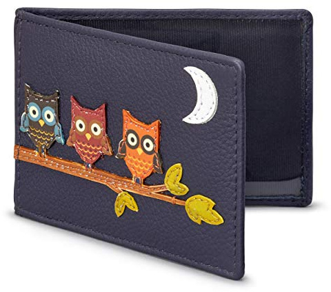 Lichfield Owl Appliques Leather Ticket Holder 1642