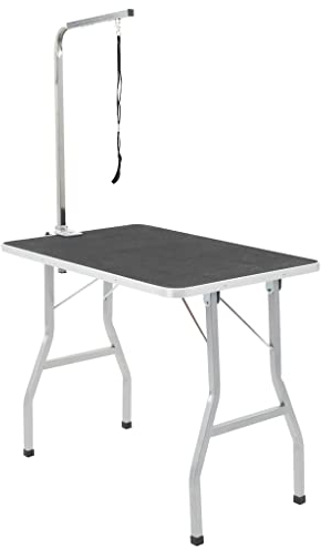 vidaXL Trimmtisch fürs Badezimmer für Hunde, Katzen, Haustiere Verstellbar 1 Schlaufe