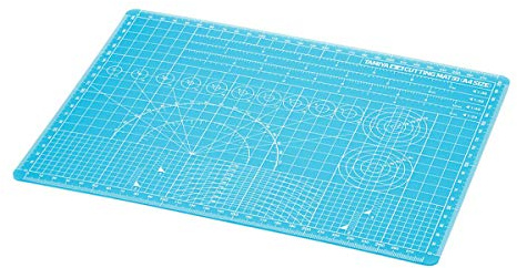 Tamiya 74149 - Schneidunterlage Alpha A4 blau, Ersatzteil, Modellbau, Zubehör