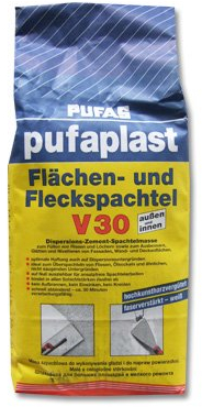 Pufas Pufaplast V30 - Dispersions-Zement-Spachtelmasse für außen und innen 5Kg
