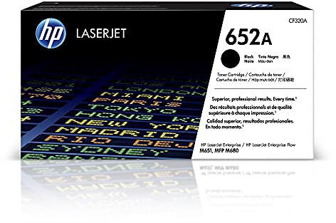 HP 652A (CF320A) Schwarz Original Toner für HP Color Laserjet Enterprise M651, HP Color Laserjet Enterprise M680